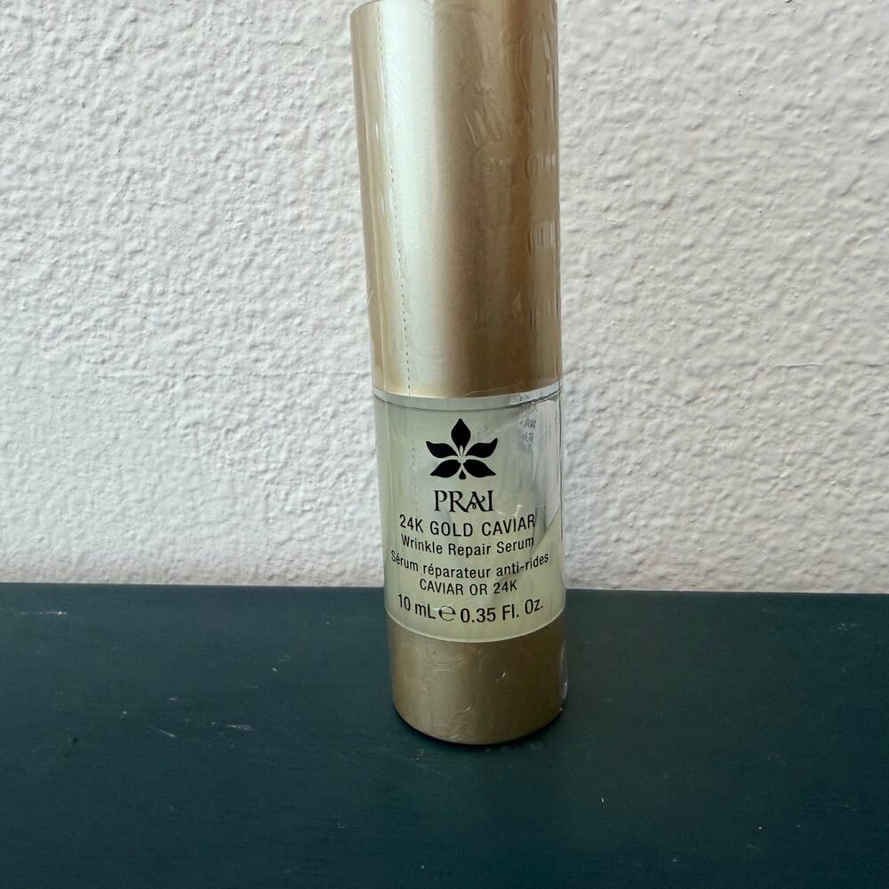 Prai 24K Gold Caviar Wrinkle Repair Serum Anti-Aging 0.35 oz Sample Travel Size